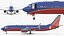 Southwest Airlines Boeing 737-900 with Cabin and Doors Rigged for Cinema 4D 3D model