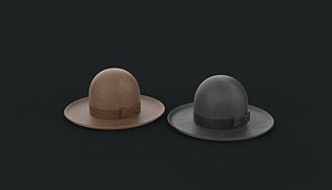 3D Bowler Hat 3D model model