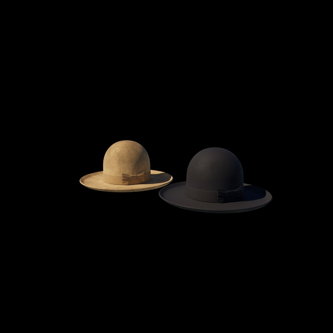 3D Bowler Hat 3D Model Model - TurboSquid 2402558