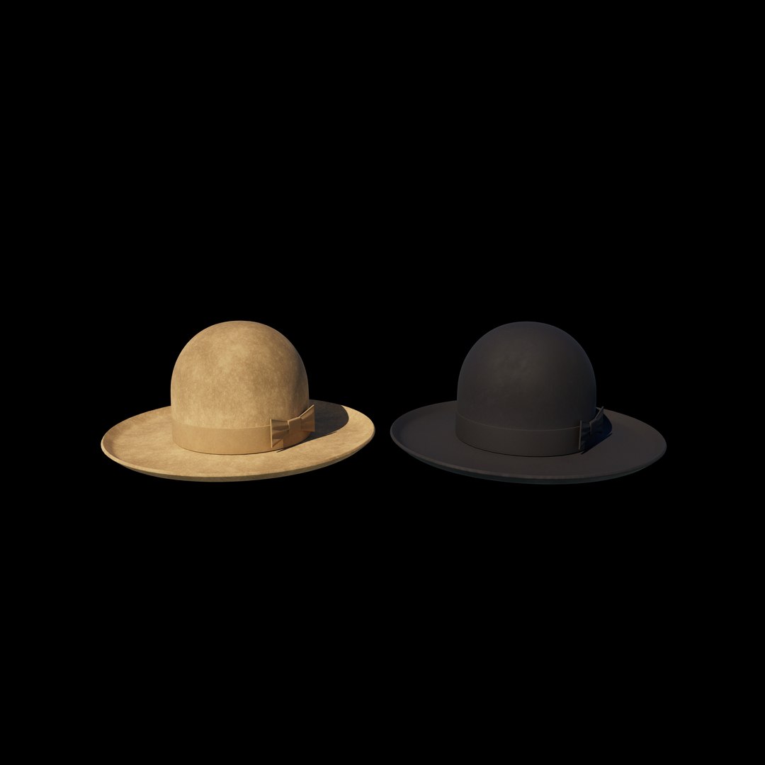 3D Bowler Hat 3D Model Model - TurboSquid 2402558