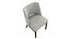 Chaise de salle à manger Myra en flanelle Savile Burke Decor