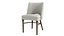Chaise de salle à manger Myra en flanelle Savile Burke Decor