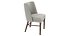 Chaise de salle à manger Myra en flanelle Savile Burke Decor