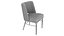 Chaise de salle à manger Myra en flanelle Savile Burke Decor