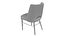 Chaise de salle à manger Myra en flanelle Savile Burke Decor