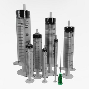 3D syringe medicine science
