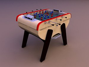 3d fussball table model