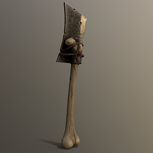 3D Stylized Cleaver GameReady PBR Low-poly 3D model model