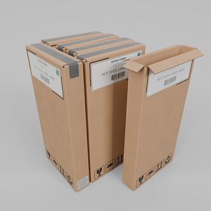 Cardboard Box R-024 - Rigged and Customizable