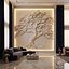 Modern Majestic Bonsai Tree Relief Wall Panel STL CNC 107