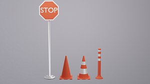 Traffic Cone 3D Model 3D
