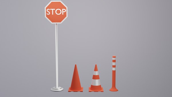Traffic Cone 3D Model 3D