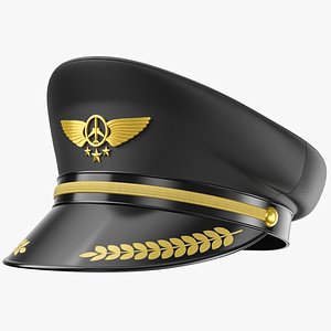 3D Pilot Hat 02