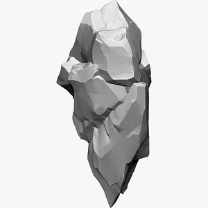 3D Suspended Mountain Zbrush sculpt model