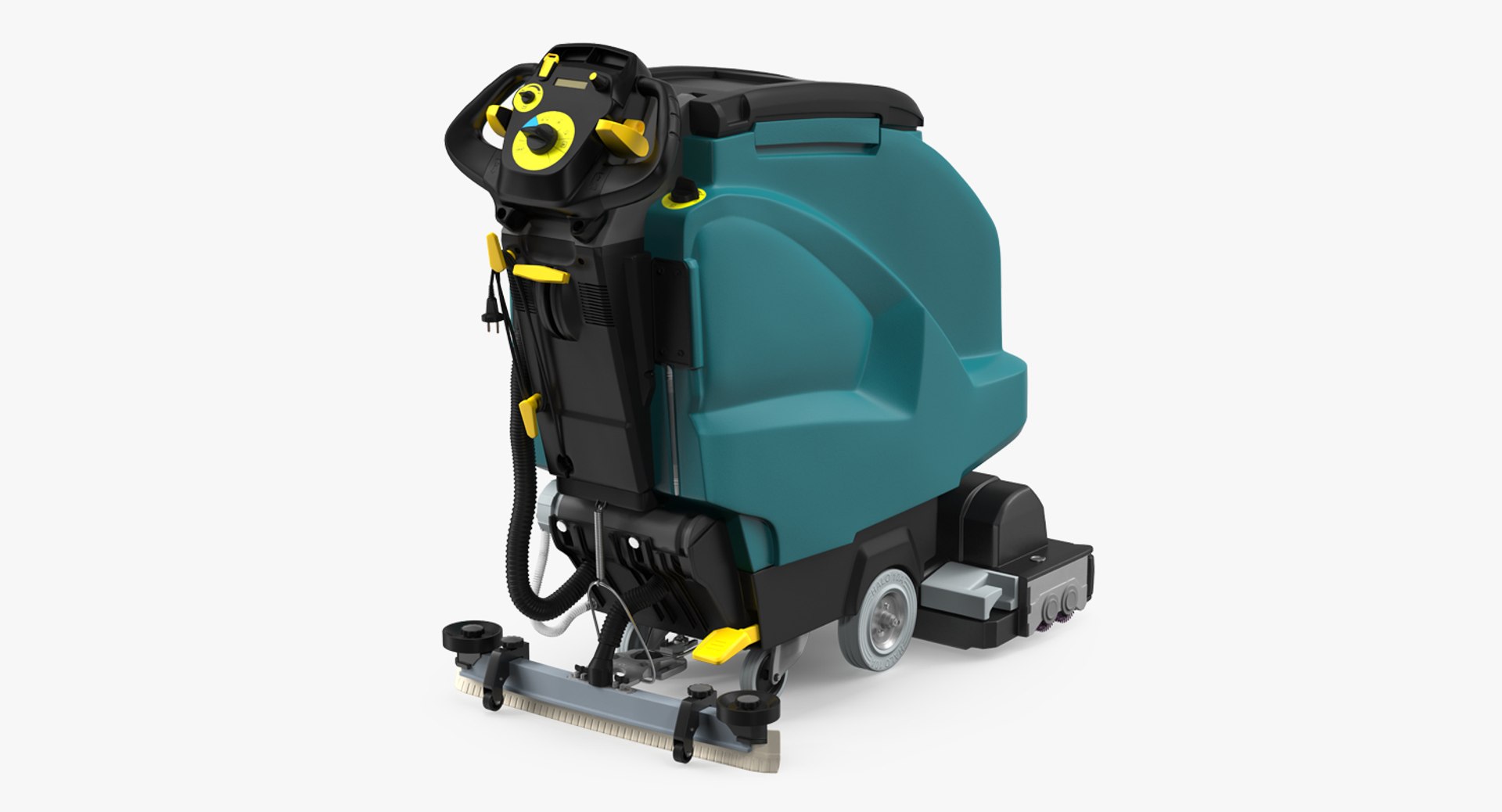 Industrial Floor Cleaning Machine 3D model preview