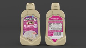 3D Unicorn Magic Shell model