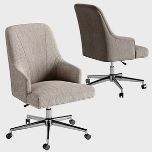Serta Leighton Home Office Chair Soft Medium Gray