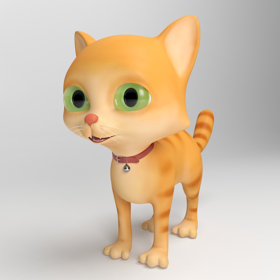 3d cat cartoon