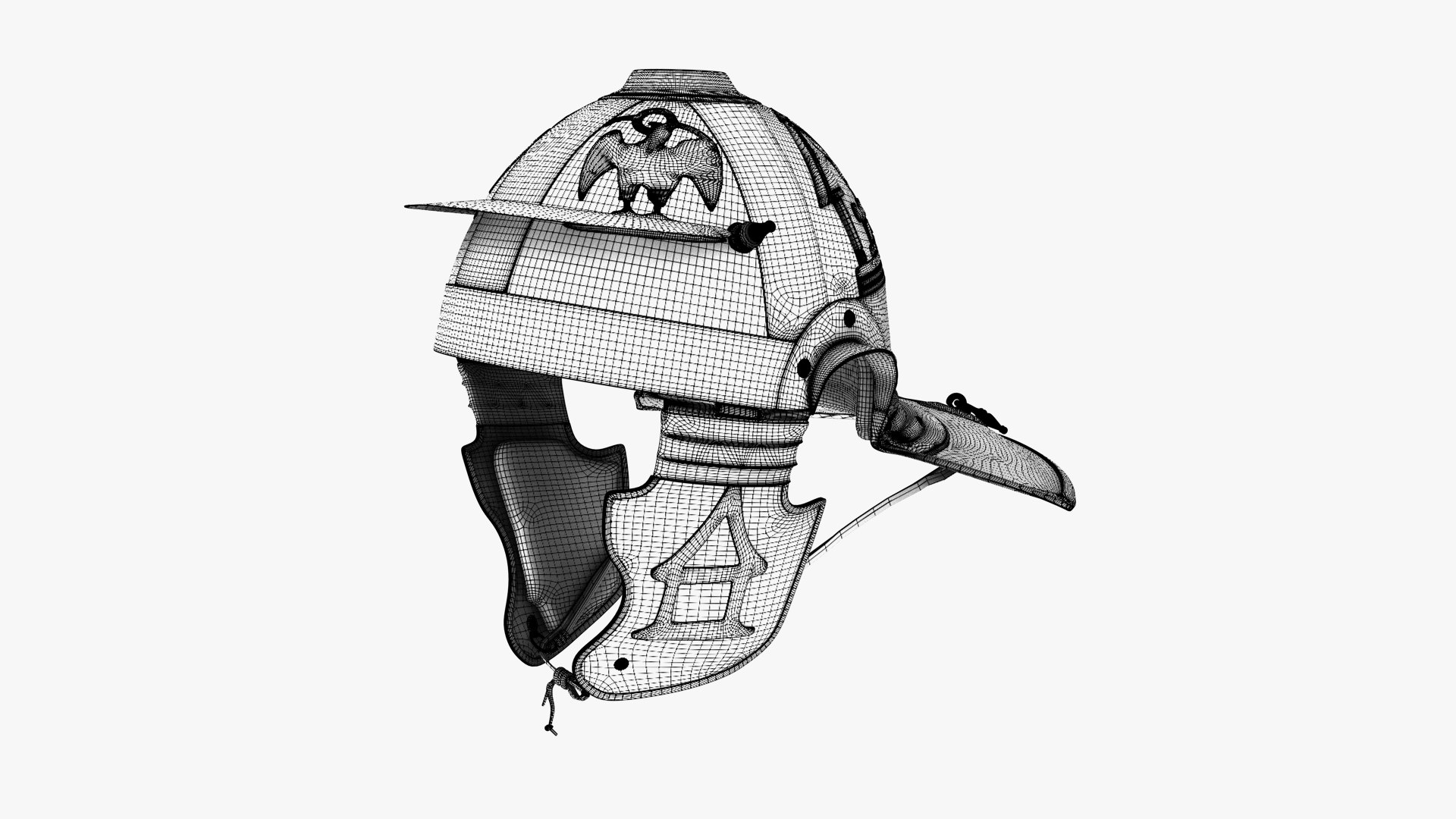 3D model Roman Helmet Imperial Italic D Mainz https://p.turbosquid.com/ts-thumb/AP/vE0tDo/Nn/rmhelmetimperialitalicdkwireframe/jpg/1666091184/1920x1080/fit_q87/0dec7c379235e446526f57883a56a68e9b685280/rmhelmetimperialitalicdkwireframe.jpg