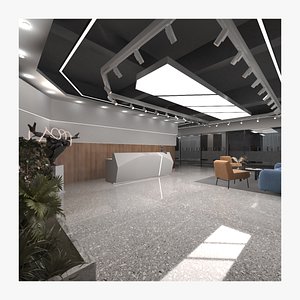 reception desk 3D model