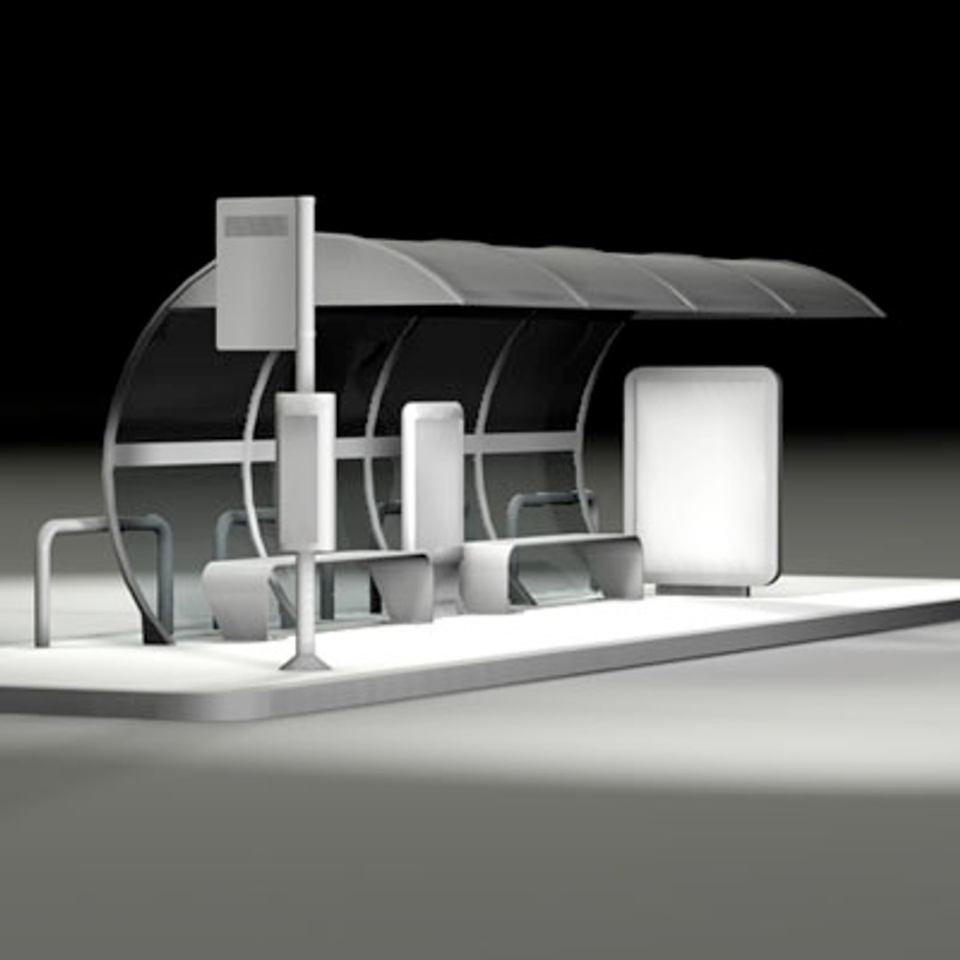 Bus Stop 3d Model