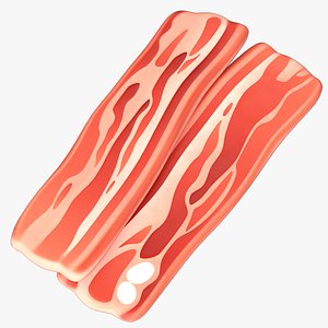 3D Cartoon Bacon model