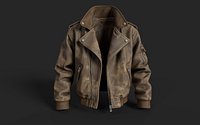 Worn Leather Jacket