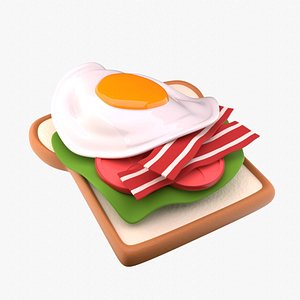 3D Morning Breakfast
