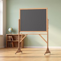 Rolling Classroom Chalkboard Black