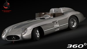 3d mercedes-benz 300 slr 1955