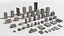 Collection de kits de maquettes de bâtiments PBR