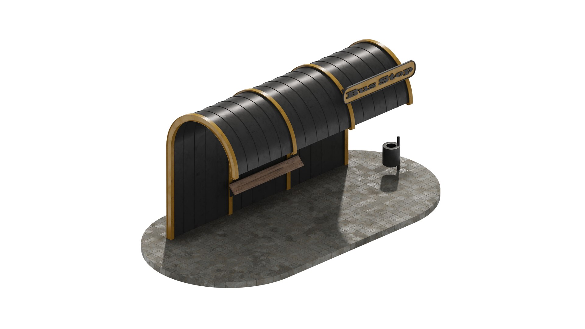 Street Set Model 3D - TurboSquid 2115860