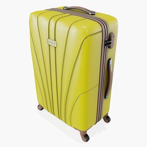 Rolling Travel Suitcase Yellow