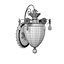 Schonbek bagatelle 1240-26 wall glass lamp
