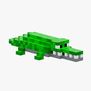 Voxel Crocodile model