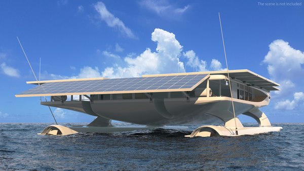 modelo 3d Barco eléctrico solar aparejado - TurboSquid 2121903