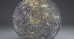 4k mercury globe 3D model