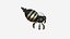 Niedlicher Roboter E05 Black Gold - SciFi-Charakterdesign