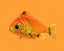 gold fish 3d model