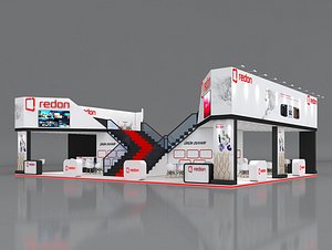 3D model stall height 500 cm