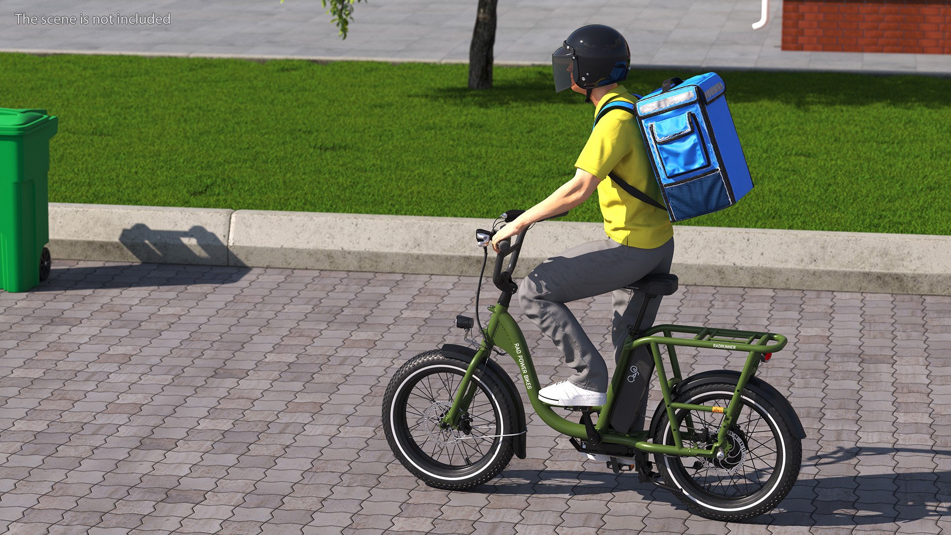 Deliveryman Rides on E-Bike RadRunner 3D model https://p.turbosquid.com/ts-thumb/AQ/ZG0lre/Tg/deliverymanridesonebikeradrunner3dmodel003/jpg/1705067667/1920x1080/fit_q87/79edd59c480423e170a11ed5d7bddfa403330a90/deliverymanridesonebikeradrunner3dmodel003.jpg