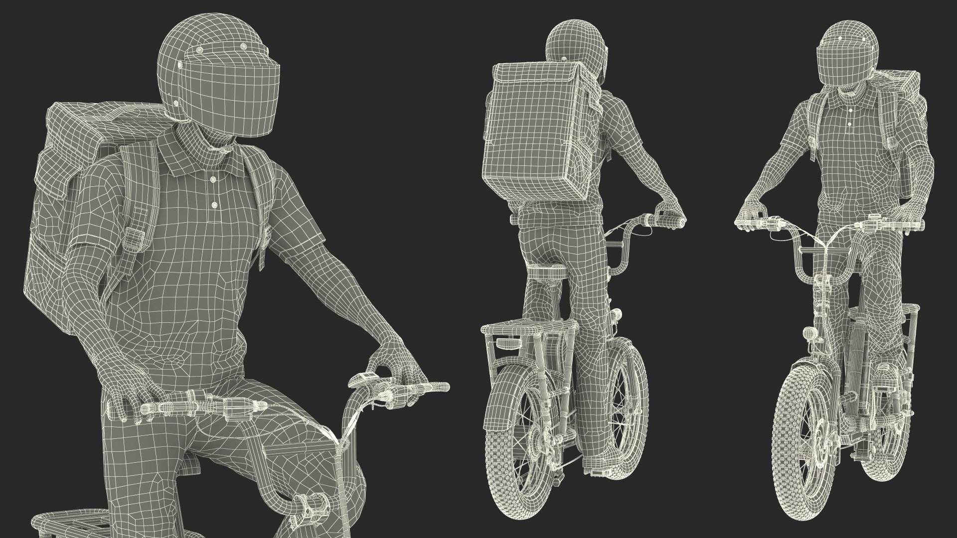 Deliveryman Rides on E-Bike RadRunner 3D model https://p.turbosquid.com/ts-thumb/AQ/ZG0lre/Wo/deliverymanridesonebikeradrunner3dmodel043/jpg/1705067853/1920x1080/fit_q87/85d02ce0eadedeac30ae13250b4debccbf04e70d/deliverymanridesonebikeradrunner3dmodel043.jpg