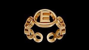 letter e ring
