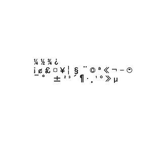 3D model symbols2 ms pgothic font