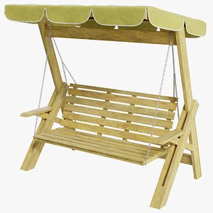3D GardenSwing 01 b model