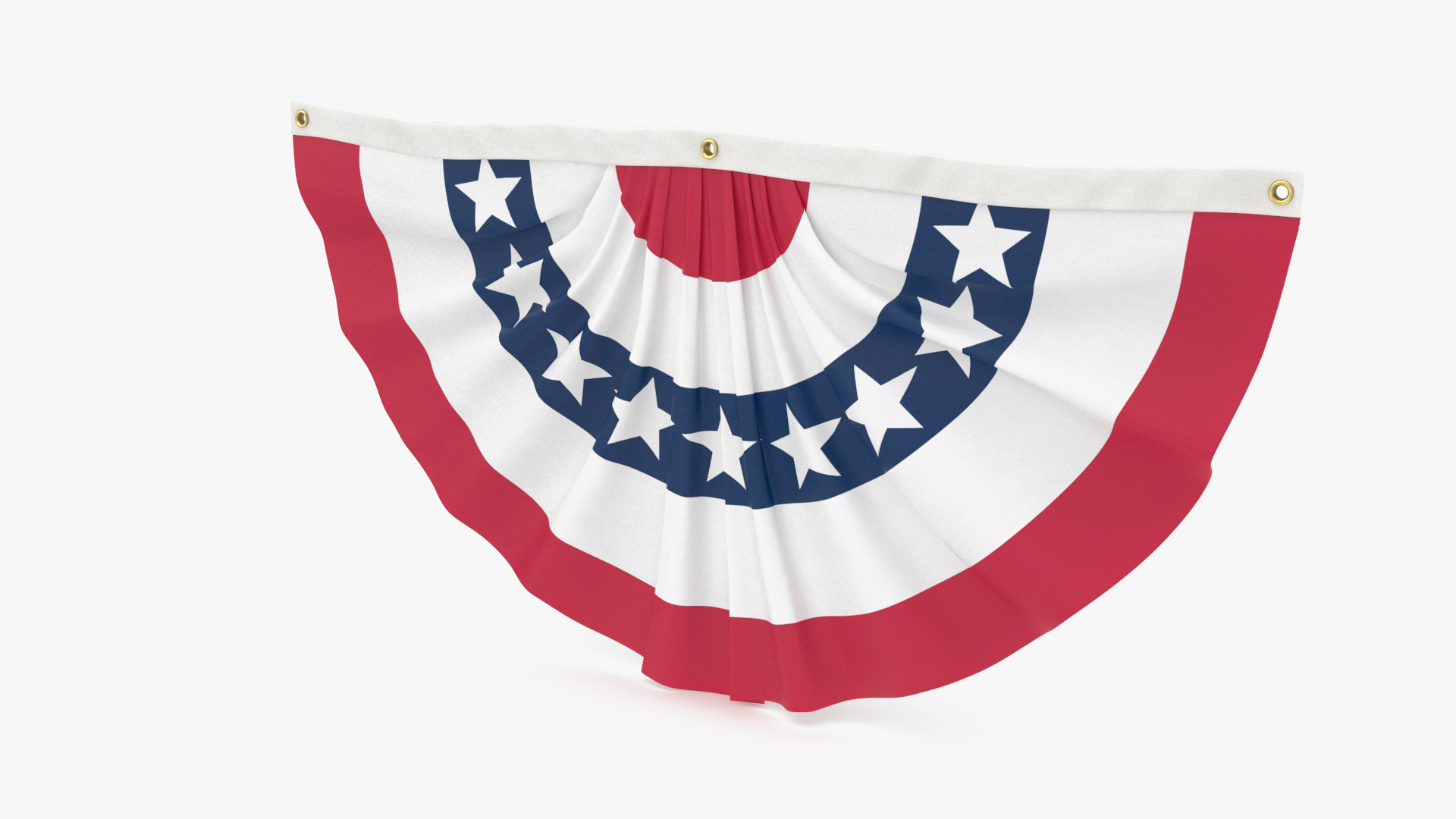 3D United States Flag Bunting Model - TurboSquid 2117242