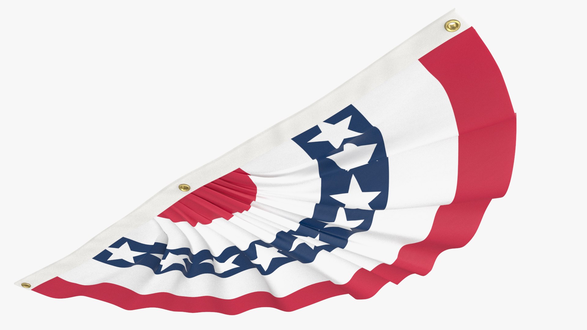 3D United States Flag Bunting Model - TurboSquid 2117242