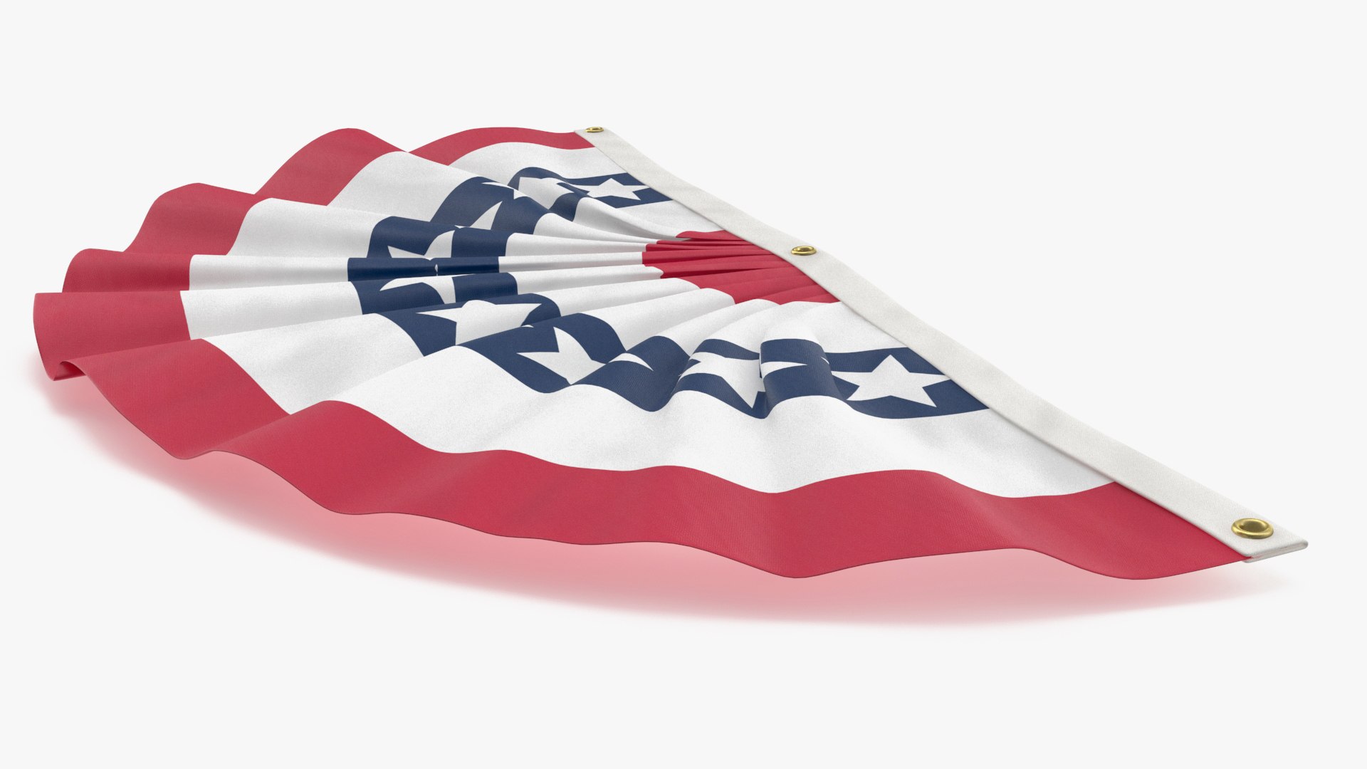 3D United States Flag Bunting Model - TurboSquid 2117242