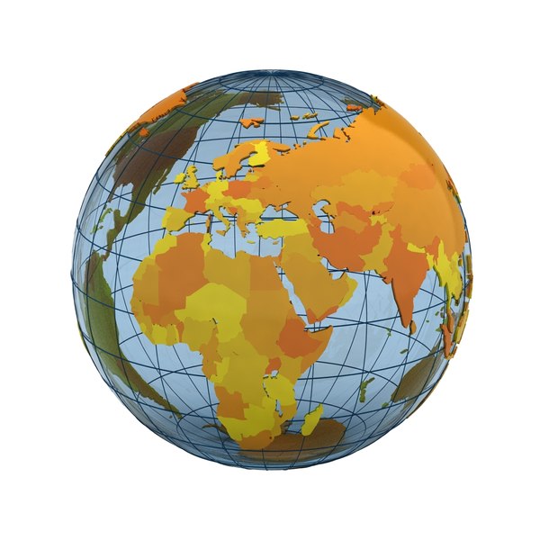 3D модель Геополитический глобус Земли (страны и континенты) - TurboSquid428197