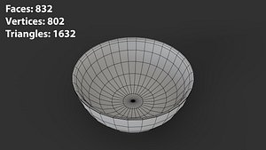 Stylish Bowl 3D Model Free 3D model